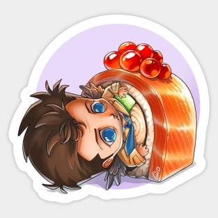 Castiel Sushi 2 Sticker